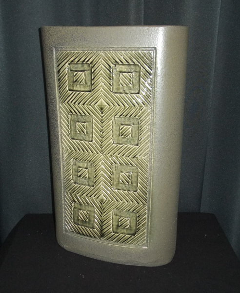 AK72ee)未使用 信楽焼 花入花器傘立て 高さ44cm　陶器 和モダン