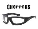 Choppers パッド付 サングラス型 ゴーグル クリアーレンズ_1