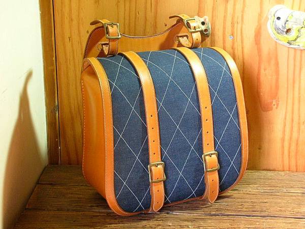 サドルバック　スポーツスター　ＳＲ４00　レザー×デニム１