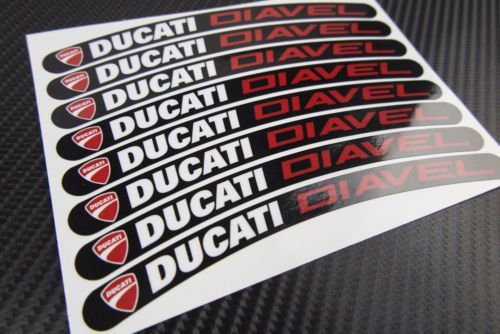 g海外 ドゥカティ ディアベル ホイール x8 ステッカー 送込