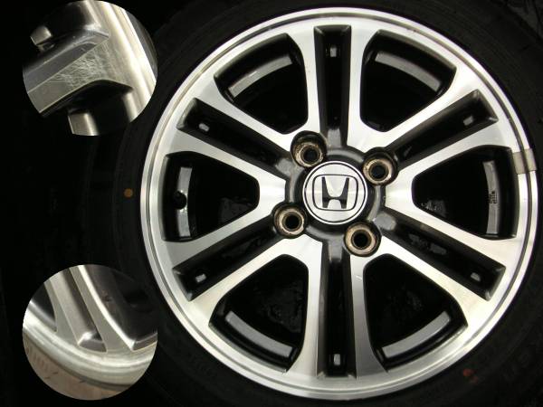 N-BOXに☆ホンダ純正 14×4.5 +40○深溝 155/65R14 1