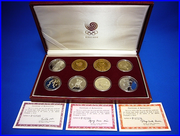 1988年 ソウルオリンピック記念 プルーフ 貨幣セット 1988年 ソウル