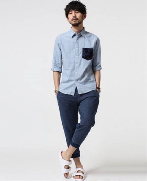 【試着のみ美品】 スウェットクロップドパンツ ナノユニバース