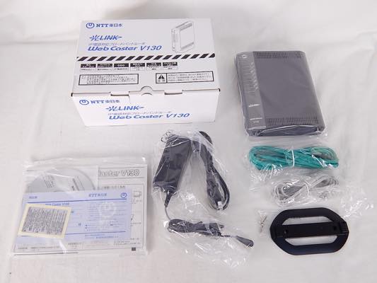 #0 未使用品 NEC VoIP対応BBルーター ブラック WebCaster V130