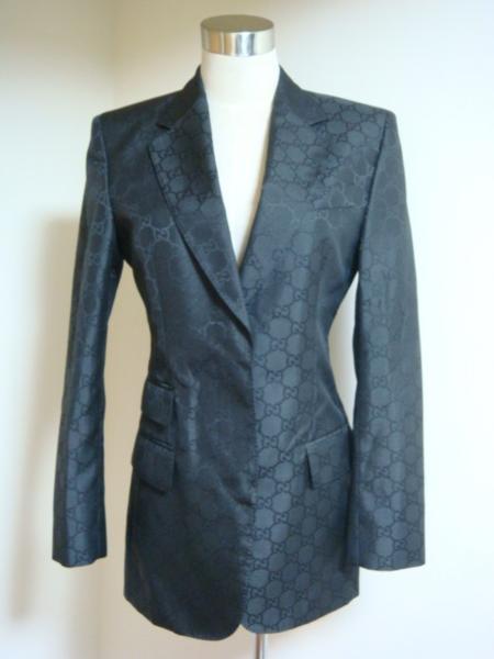 本物グッチ GUCCI GG柄ジャケット 38 参考定価10万円 白関