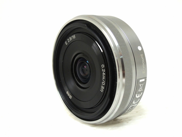 中古 SONY ソニー パンケーキレンズ SEL16F28 F2.8 O2031630