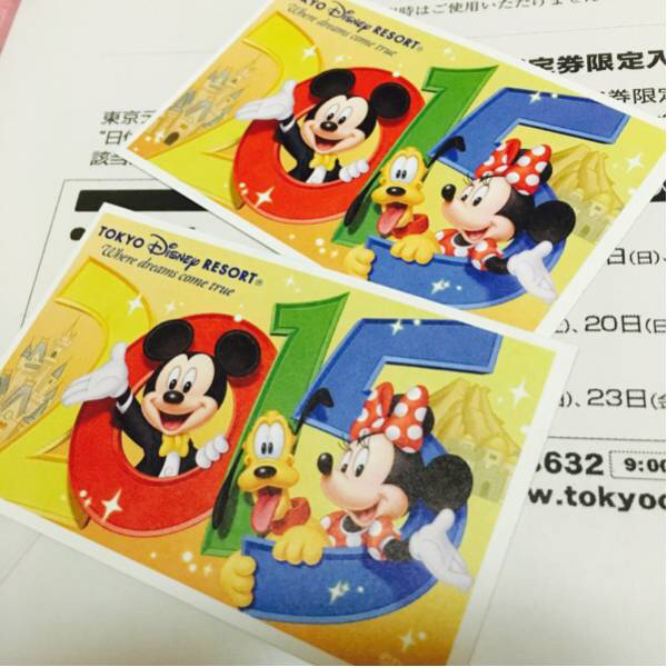 ディズニーリゾート 1dayパス 大人2枚