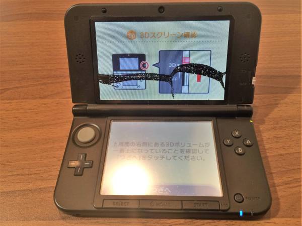任天堂 ニンテンドー ３DSLL ブルー ブラック 中古 画面難あり
