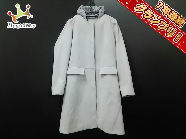 ヴェロフォンナ コート 38 レディース 美品 ライトグレー 冬物