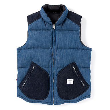 BEDWIN &THE HEARTBREAKERS 11aw fripp 青 サイズ2 ダウンベスト