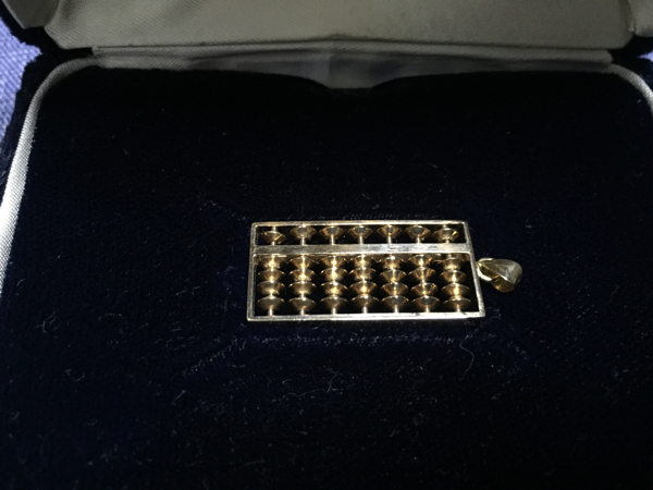 ネックレス 刻印あり 14k 50周年記念品 超希少⁄非売品トモエそろばん