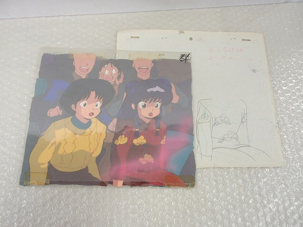 セル画 らんま1/2 シャンプー，天道あかね/背景，高橋留美子[梱0.1