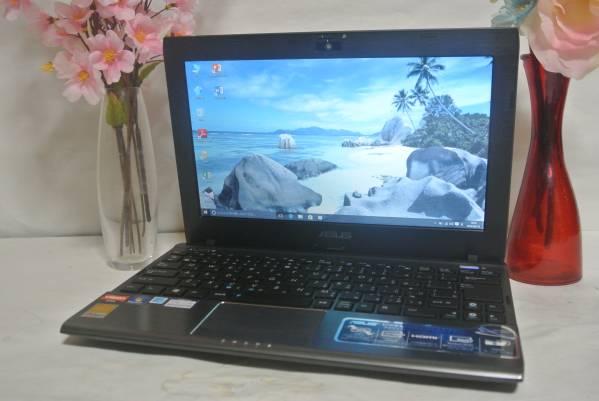 美品 ASUS EPC1225B Win10 HDD/320GB 長時間バッテリー/カメラ