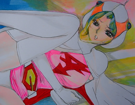 ａ８０７手描き同人イラスト ガッチャマン 白鳥のジュン 手描きイラスト 売買されたオークション情報 Yahooの商品情報をアーカイブ公開 オークファン Aucfan Com