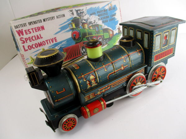 増田屋 1960年代製 Western Loco 完動品 長さ約33cm 増田屋 1960年代製