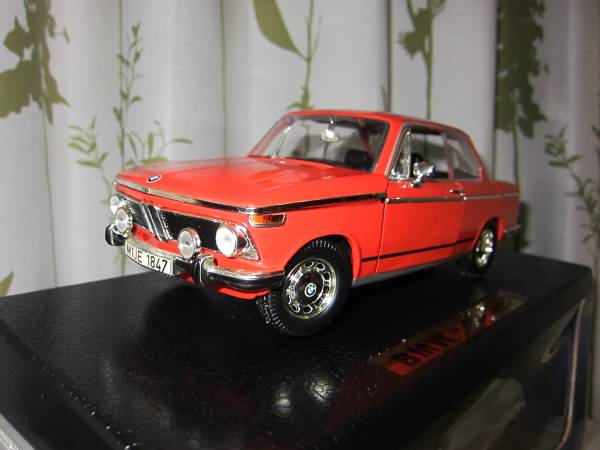 アンソン　1/18　BMW2002Til(オレンジ)ジャンク品