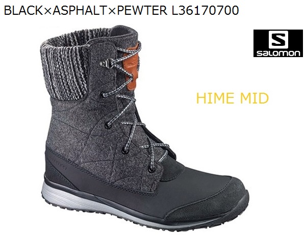 2016◆SALOMON◆HIME MID◆BK/AS 24.5cm◆ウィンターブーツ