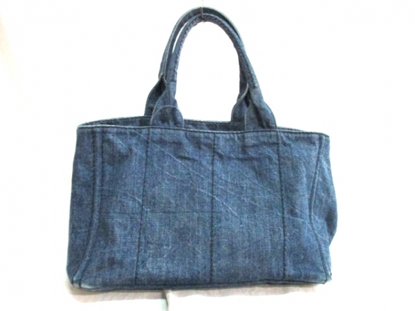 PRADA カナパ　CANAPA デニム素材　Mサイズ　ダークブルー プラダ PRADA デニム Mサイズ ダークブルー PRADA⁄プラダ プラダ