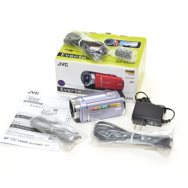 ▽193369新品同様 JVC デジタルビデオカメラ Everio GZ-E225-V