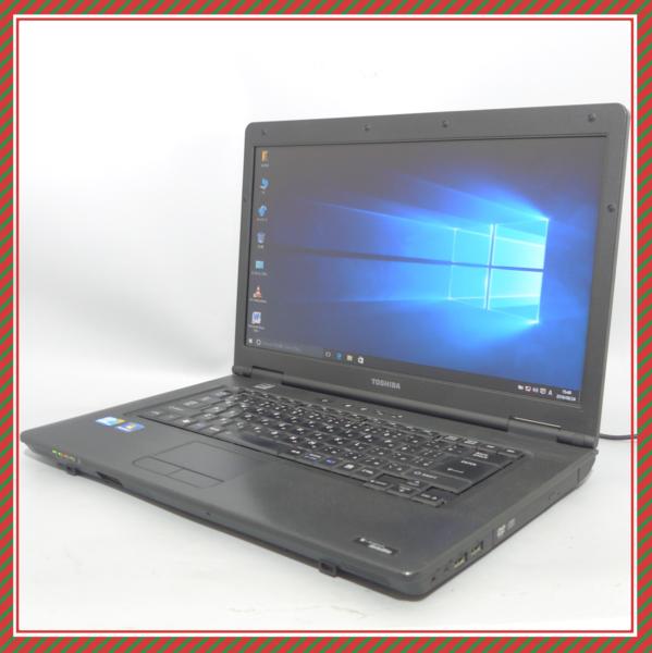 中古ノートPC東芝L40 213Y/HD Core i3 Win10 リカバリ付Office済