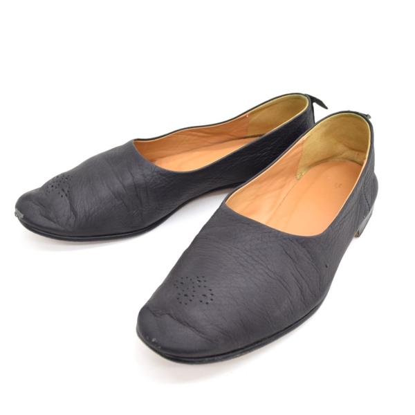 Hender Scheme エンダースキーマ CAVE レザースリッポン*黒 5 Hender