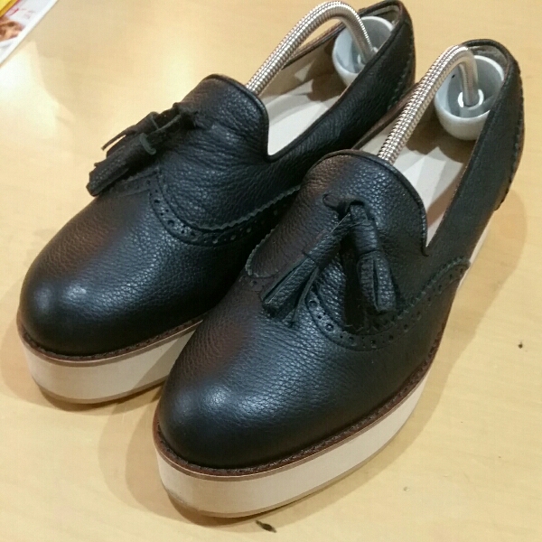 メルシーボークー mercibeaucoup レザーローファー size8 約26㎝
