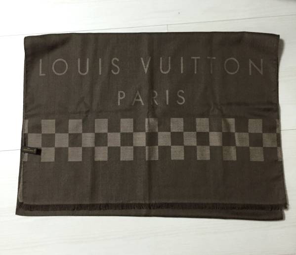 LOUIS VUITTON（ルイヴィトン）ダミエ柄ストール スカーフ ルイ