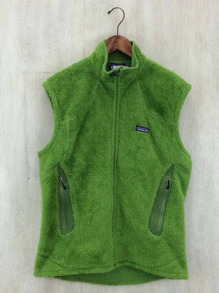 patagonia◇フリースベスト/L/ポリエステル/GRN patagonia◇フリース