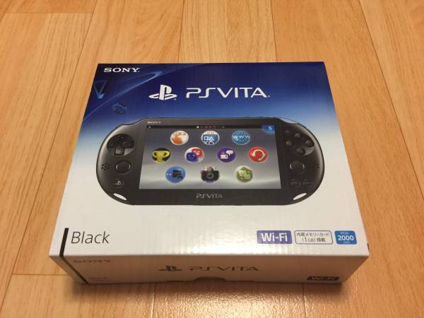 【新品未使用】 PS VITA 本体 PCH-2000 ZA-11 BLACK Wi-Fiモデル