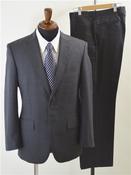 M170】INTIMAGE 2つ釦シングルストライプスーツ ノータック A5 M