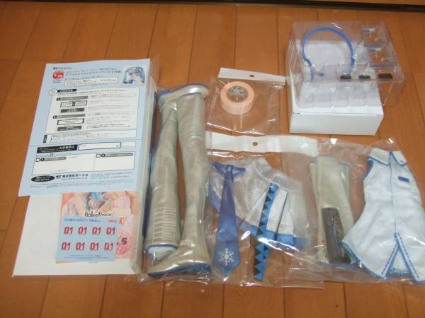 DD 雪ミク デフォルト衣装一式 ウィッグ注文用紙 ヘッドセット