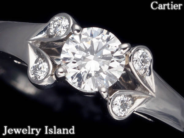 Bフェア★宝石の島★Cartier ダイヤ0.23ct 超高級リングr672