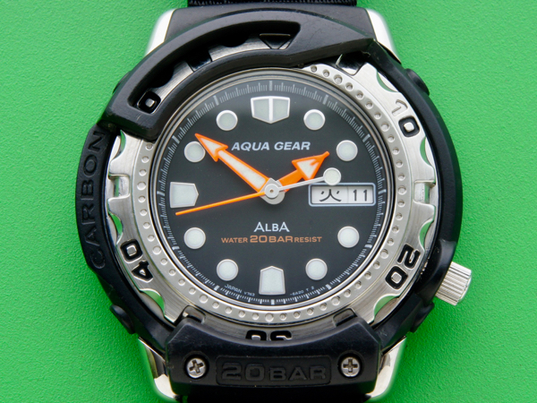 ALBA AQUA GEAR＊外胴ダイバースタイル ALBA AQUA GEAR 送料込ALBA 