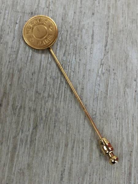HERMES◇ネクタイピン/服飾雑貨/GLD HERMES （エルメス）ネクタイピン