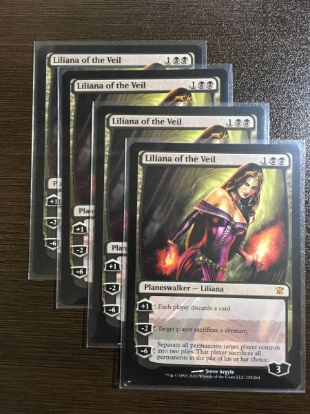 MTG/英/ヴェールのリリアナ/Liliana of the Veil/4枚 マジック 【公式