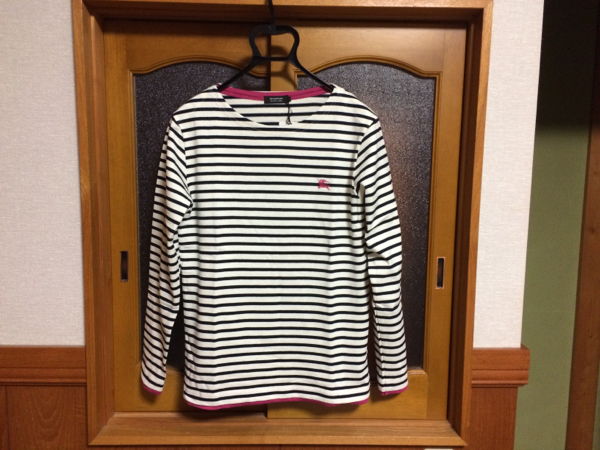 BURBERRY バーバリーブラックレーベル BLACK LABEL ボーダー ロンT - L 