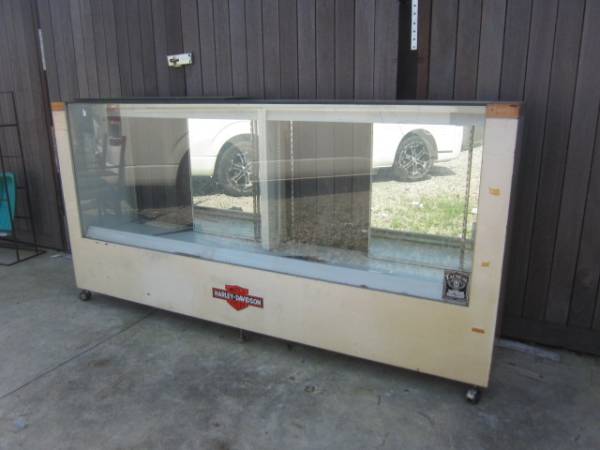 J297◇ショーケース/陳列棚/ハーレー店舗使用品/引取限定/中古品 希少