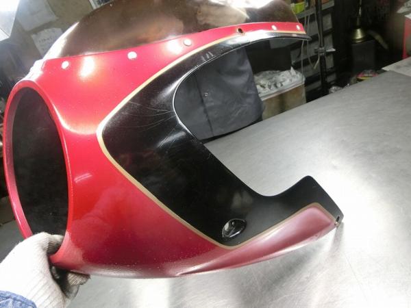 バンディット400-LTD 純正FRPアッパーカウル、ハーフカウル