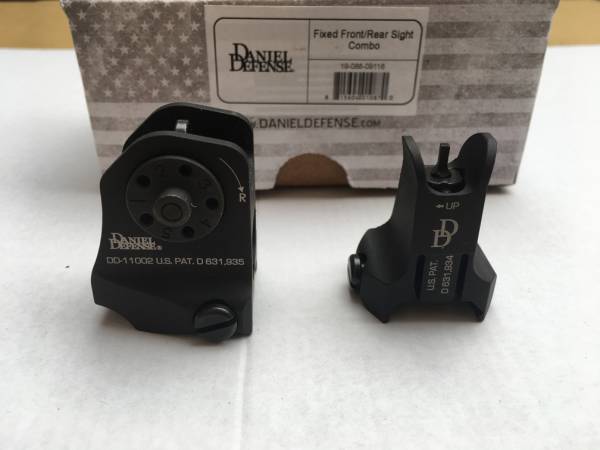 ダニエルディフェンス フロント+リアサイト 実銃用 本物 新品