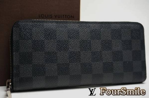 最落無/極美］ヴィトンダミエグラフィット/ヴェルティカル長財布