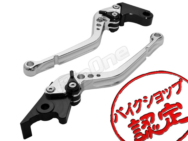 ビレットレバー 銀/黒 R-Type マグナ50 NS-1 GROM グロム MSX125
