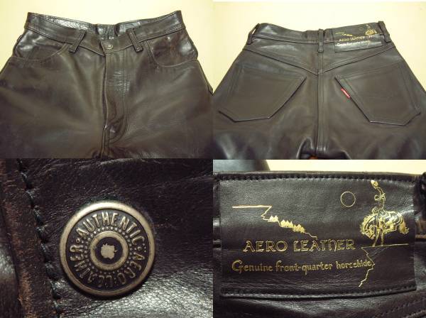 ネット販売済み エアロレザー AERO LEATHER レザーパンツ 馬革 W29