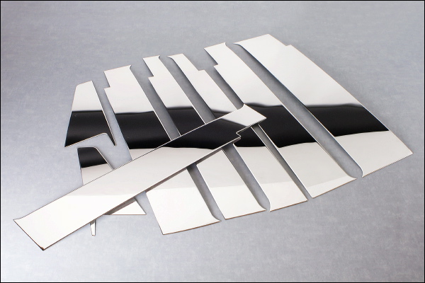 ［arcray］バイザー有り◆鏡面ピラーパネルL375タントカスタム8P