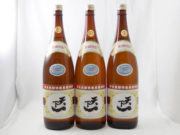 新納酒造 天下一 黒糖焼酎 1800ml 古酒 3本セット 110