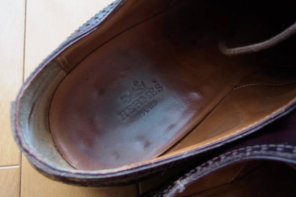 HERMES エルメス レザー ビジネスシューズ メンズ