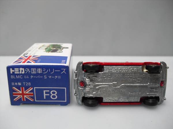 トミカ 青箱 F8 ミニクーパーS マークⅢ クリヤマ模型TAMIYA