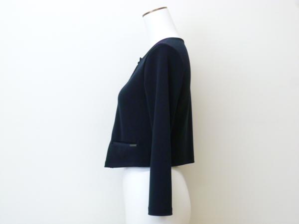 トップス FOXY NEWyORKフード付きニットカーディガン ネイビー40