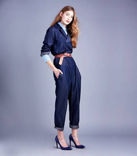 TIBI ティビ ジャンプスーツ デニム オールインワン パンツ 0