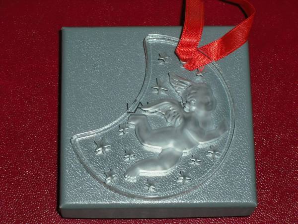 ○ラリック(LALIQUE)のクリスマスオーナメント○天使○箱入り○