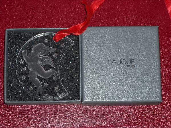 美品 ラリック クリスマスオーナメント【1996年】 ○ラリック(LALIQUE)のクリスマスオーナメント○天使○箱入り○